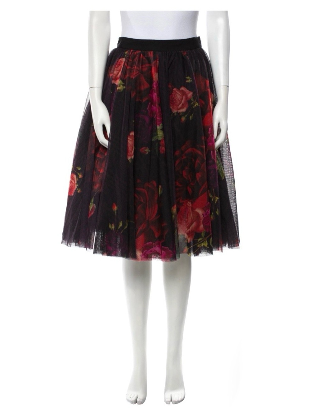 Ted Baker London Floral Tulle Midi Ondra Juxtapose Rose size 1 - Picture 2 of 11